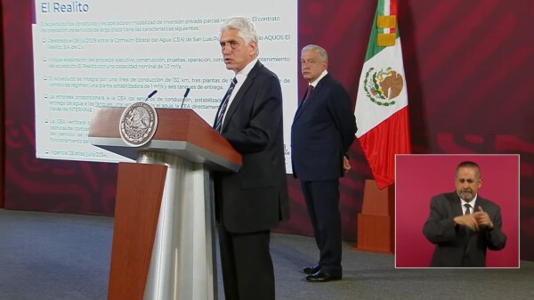 Abasto de agua en SLP está garantizado: AMLO