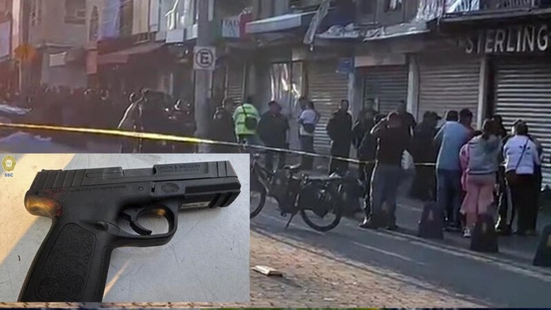 Dos muertos deja balacera en pleno centro del CDMX