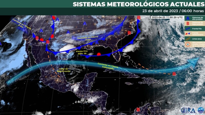 Pronóstico del clima para hoy domingo 23 de abril 2023 en Quintana Roo.