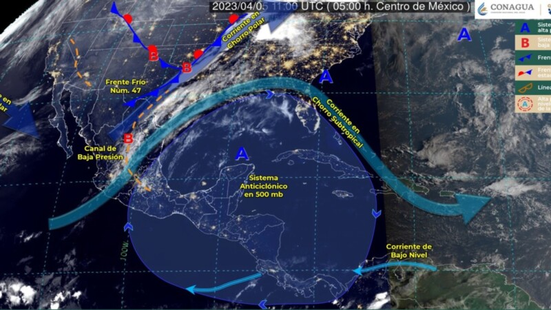Pronóstico del clima para hoy miércoles 5 de marzo 2023 en Quintana Roo.
