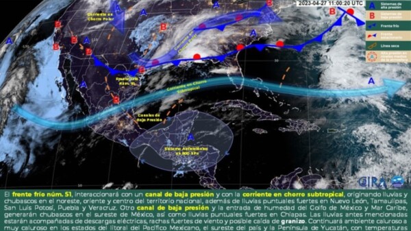 Pronóstico del clima para hoy jueves 27 de abril 2023 en Quintana Roo