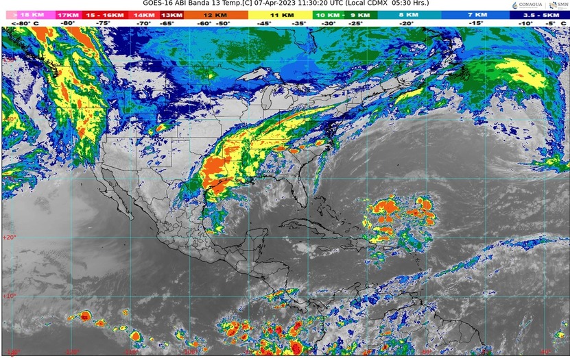 Pronóstico del clima para hoy viernes 7 de marzo 2023 en Quintana Roo; cielo despejado a medio nublado. Ambiente cálido por la mañana.