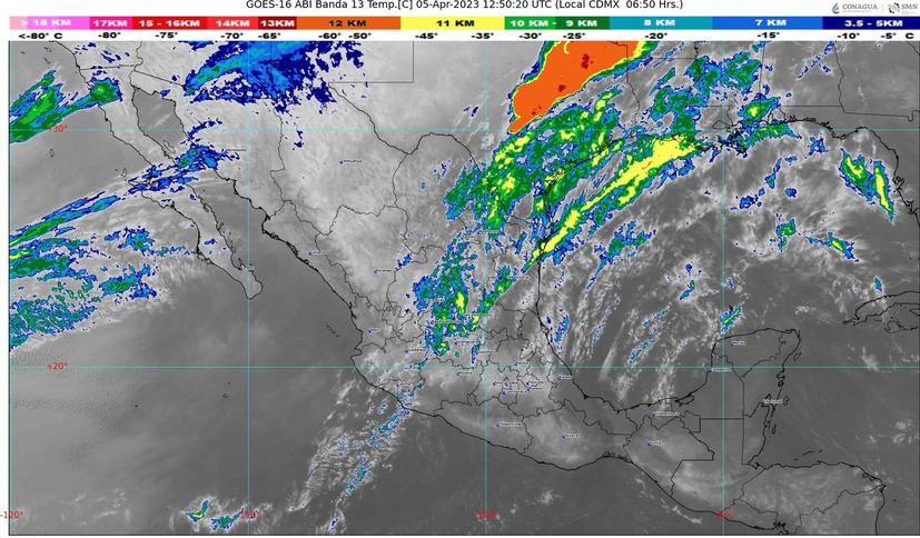 Pronóstico del clima para hoy miércoles 5 de marzo 2023 en Quintana Roo; cielo parcialmente nublado, sin lluvia y ambiente caluroso.