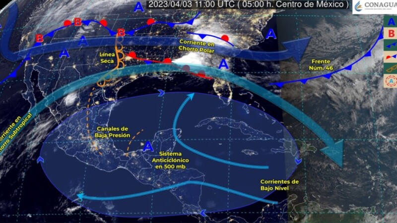 Pronóstico del clima para hoy lunes 3 de abril 2023 en Quintana Roo.