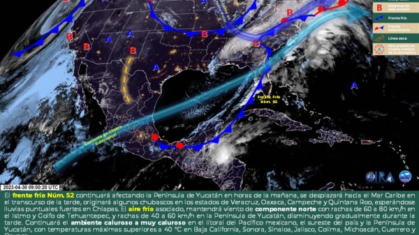 Pronóstico del clima para hoy domingo 30 de abril 2023 en Quintana Roo.