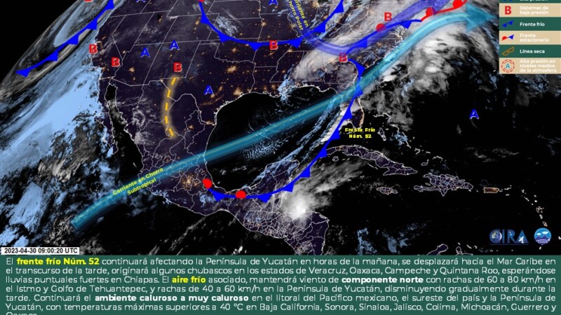 Pronóstico del clima para hoy domingo 30 de abril 2023 en Quintana Roo.