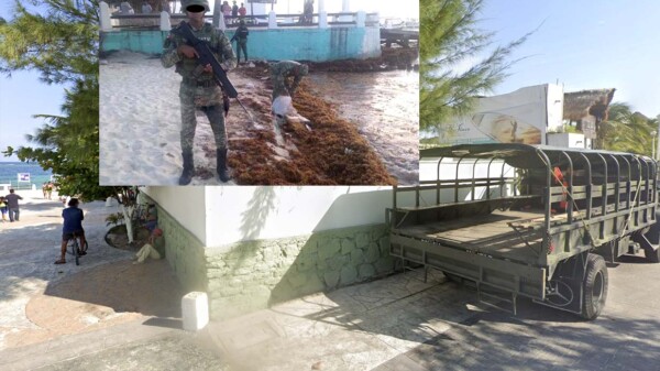 Recala cocaína frente a instalación de Sedena en Puerto Morelos