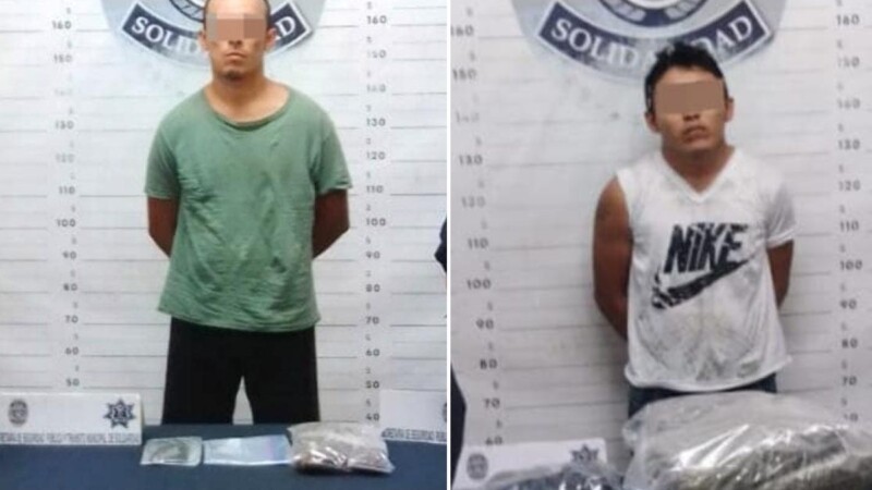 Continúan los decomisos de droga en el Centro de Playa del Carmen.