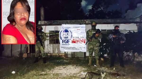 Aseguran droga y detienen a mujer en un cateo en Chetumal.