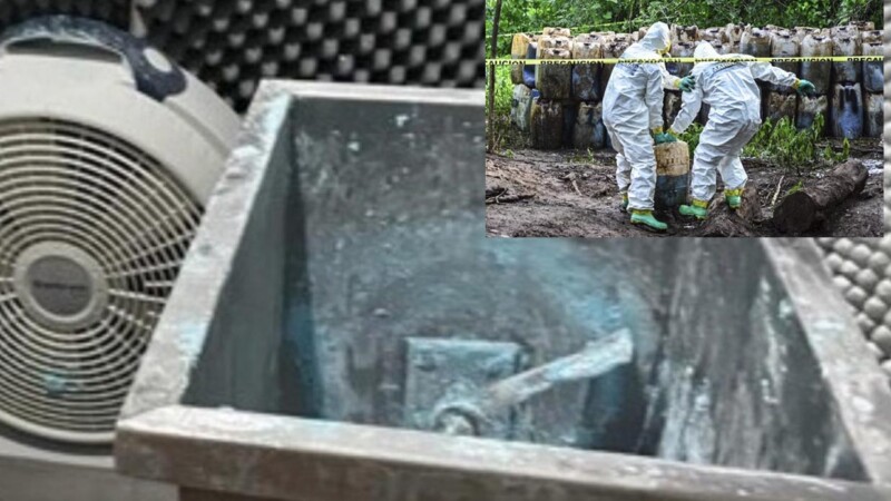 Desmantela Sedena narcolaboratorio de fentanilo en Sinaloa,