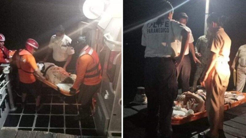 Evacúan de emergencia a pasajera de un crucero en Isla Mujeres.