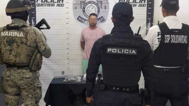 Detienen a extranjero con drogas en el Muelle Fiscal de Playa del Carmen