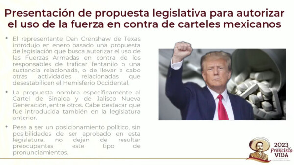 Insiste Trump en ataque militar contra el narco en México