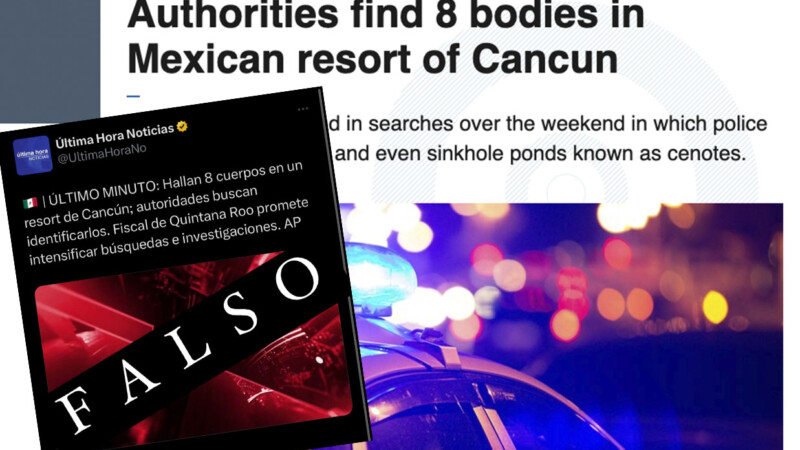 Falso que hayan encontrado ocho cuerpos en un Resort de Cancún