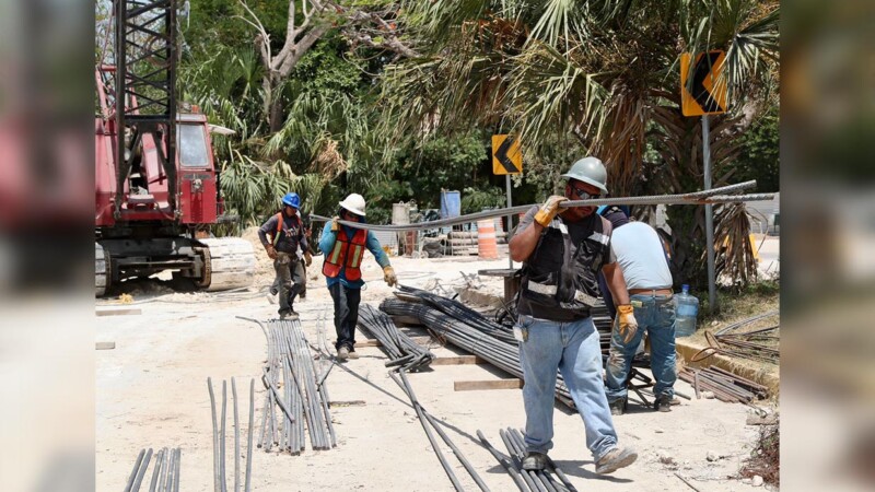 Obras con presupuesto histórico avanzan en Cancún