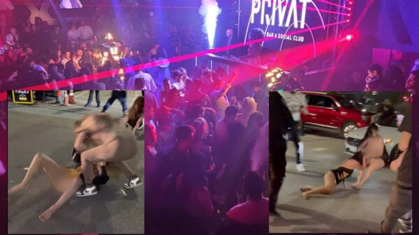 Violenta pelea campal de mujeres en exterior de bar se vuelve viral