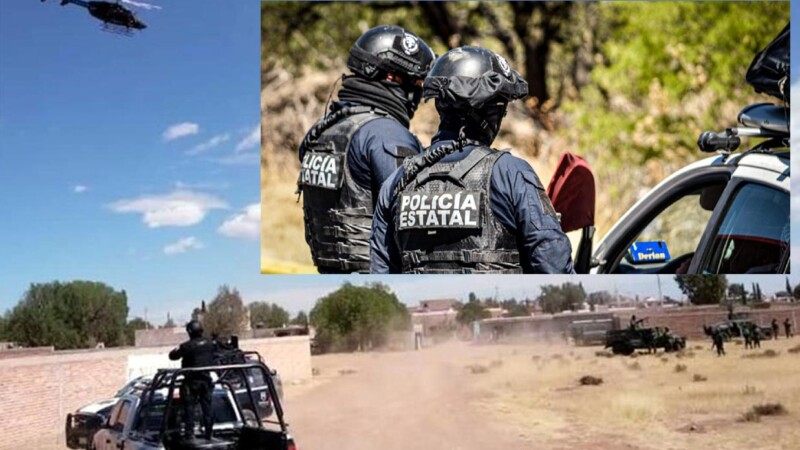 Cinco sicarios son abatidos por la policía en Zacatecas