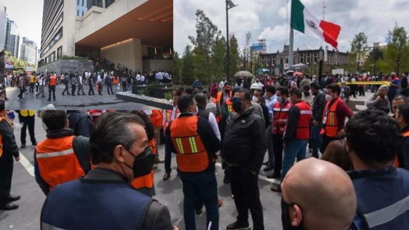 Viven capitalinos primer Simulacro Nacional 2023 en México