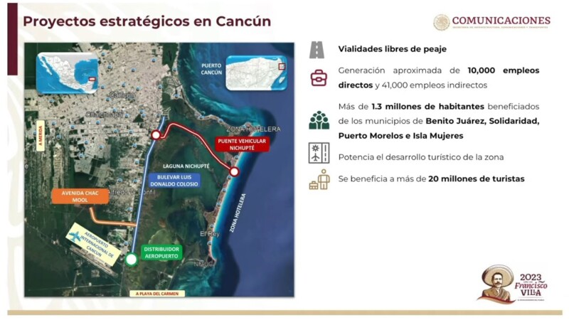 Avanza ejecución de proyectos estratégicos en Cancún