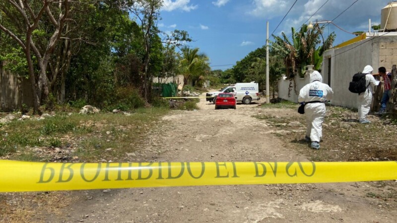 Hallan cuerpo decapitado en colonia de la Supermanzana 203 de Cancún.