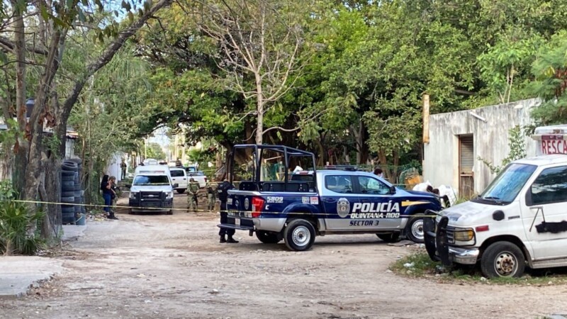 Hallan cuerpo embolsado en la Región 92 de Cancún (VIDEO)