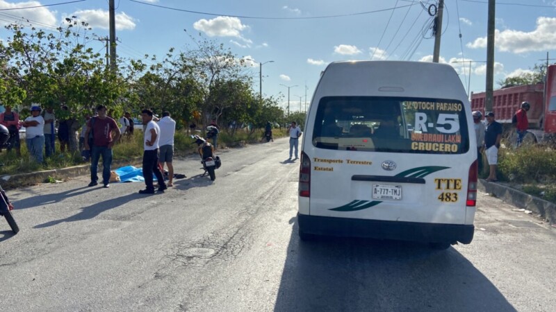 Motociclista pierde la vida en un accidente en Villas Otoch Paraíso (VIDEO).