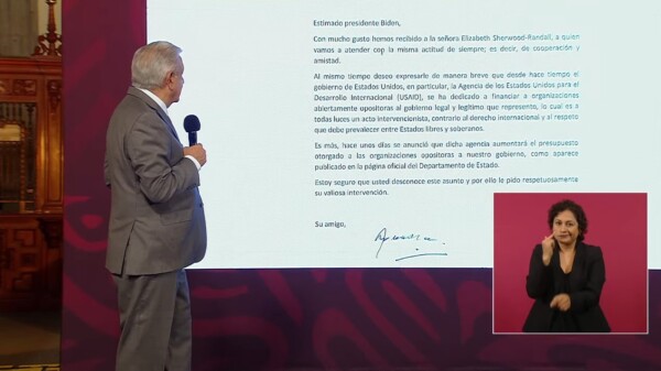Pide AMLO a Biden frenar financiamiento de Usaid