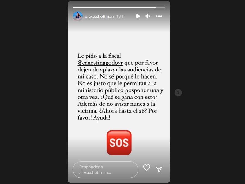 Aplazan audiencia de Héctor Parra; Alexa Hoffman explota contra fiscal