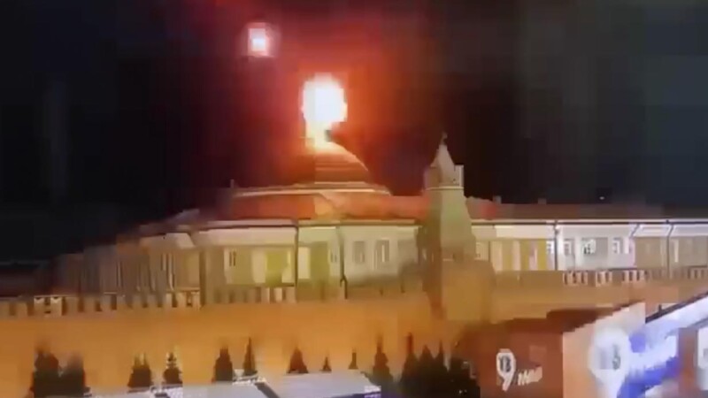 El Kremlin es bombardeado con drones