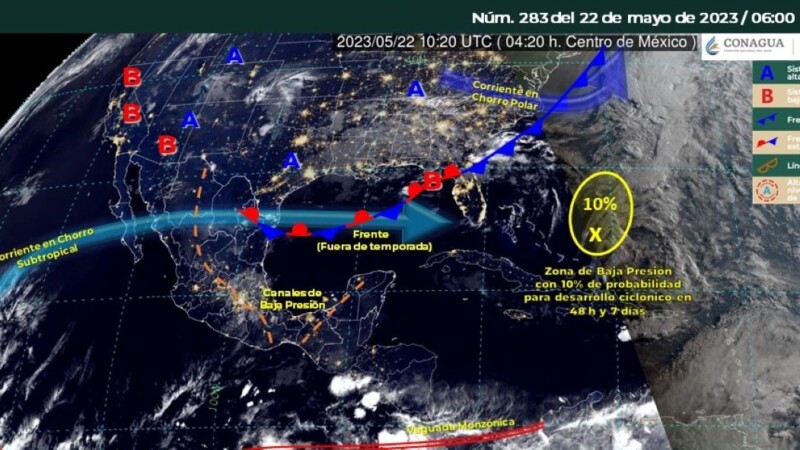 Pronóstico del clima para hoy lunes 22 de mayo 2023 en Quintana Roo