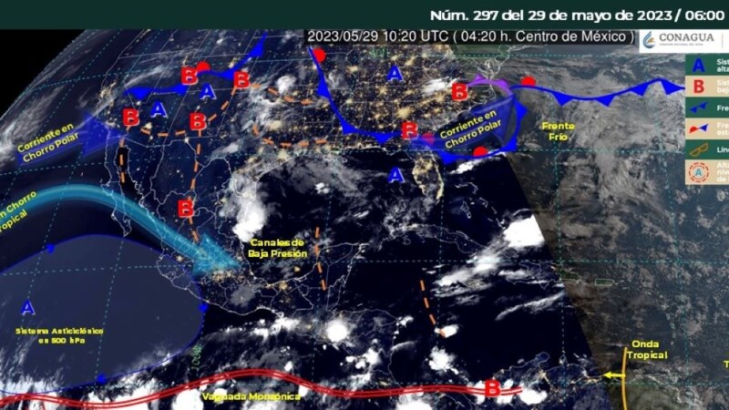 Pronóstico del clima para hoy lunes 29 de mayo 2023 en Quintana Roo.