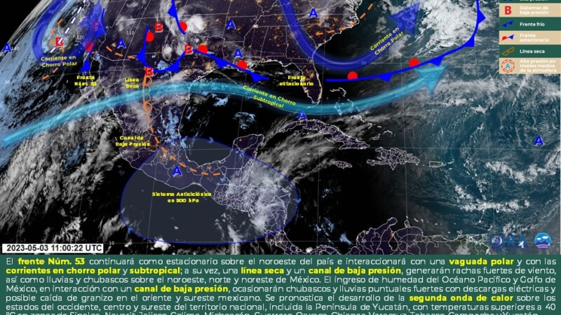 Pronóstico del clima para hoy miércoles 3 de mayo 2023 en Quintana Roo