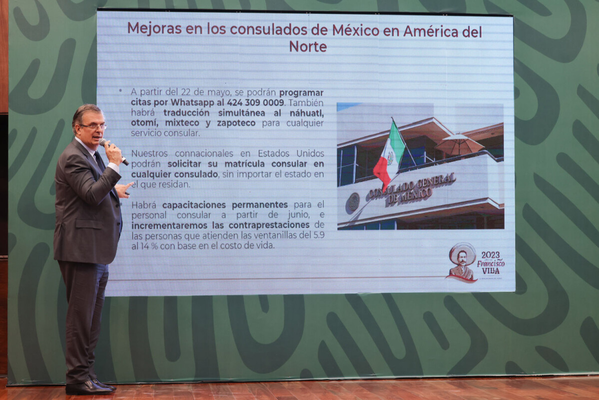 El secretario de Relaciones Exteriores, Marcelo Ebrard Casaubon, presentó las diferentes alternativas de acceso al mercado laboral de Estados Unidos.