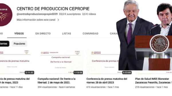 Suspende YouTube arbitrariamente cuenta de mañaneras