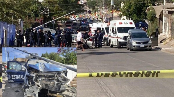 Patrulla causa aparatoso choque con 7 heridos en Sinaloa