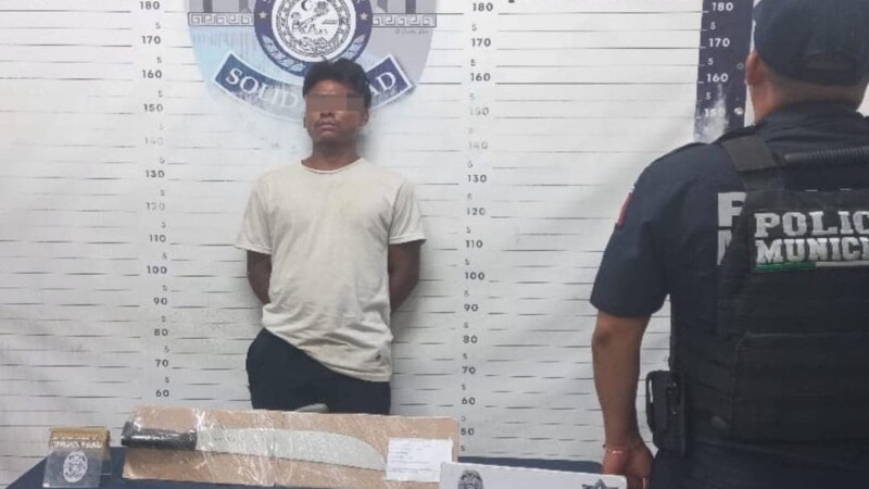 Ataca a machetazos a una persona para robar bicicleta en Playa del Carmen
