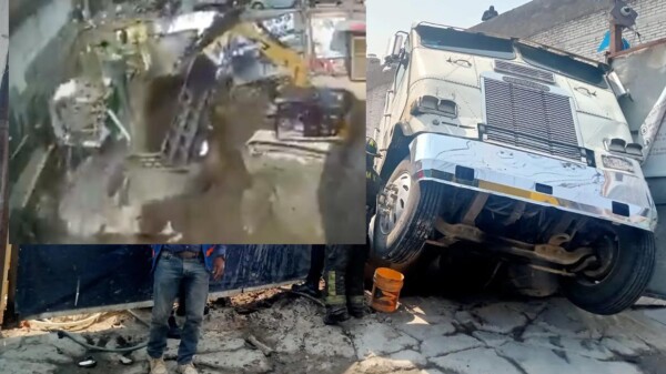 Se desploma construcción en CDMX, hay tres lesionados