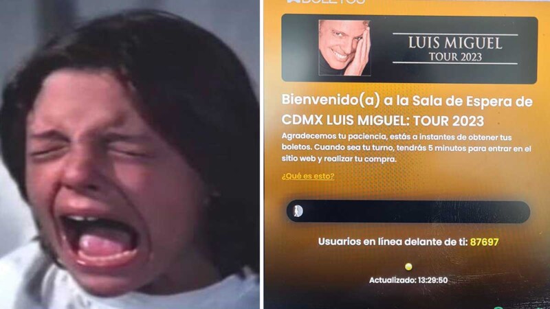 Desata memes la caída de la venta de boletos para Luis Miguel en México