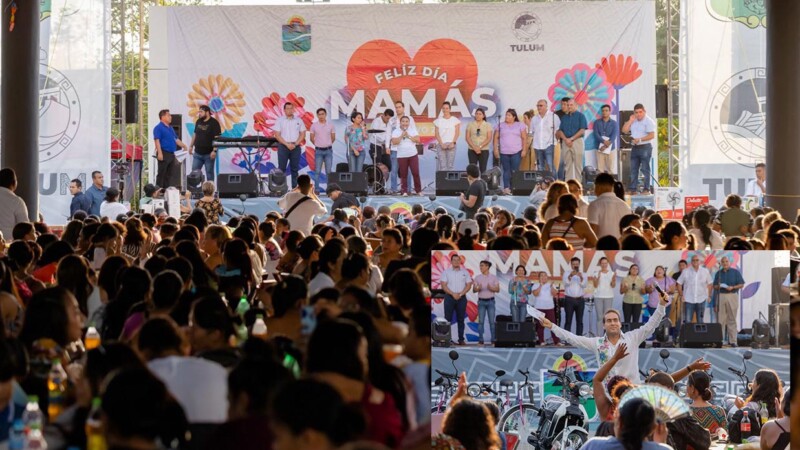 Multitudinario Día de las Madres en Tulum, Diego Castañón anuncia concierto gratuito de los Ángeles Azules