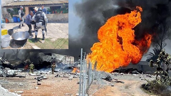 Desalojan poblado de Edomex por explosión de ducto de Pemex 