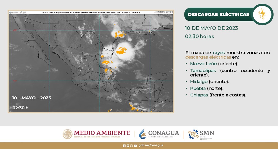 Pronóstico del clima para hoy miércoles 10 de mayo 2023 en Quintana Roo; cielo medio nublado durante el día con lluvias aisladas.