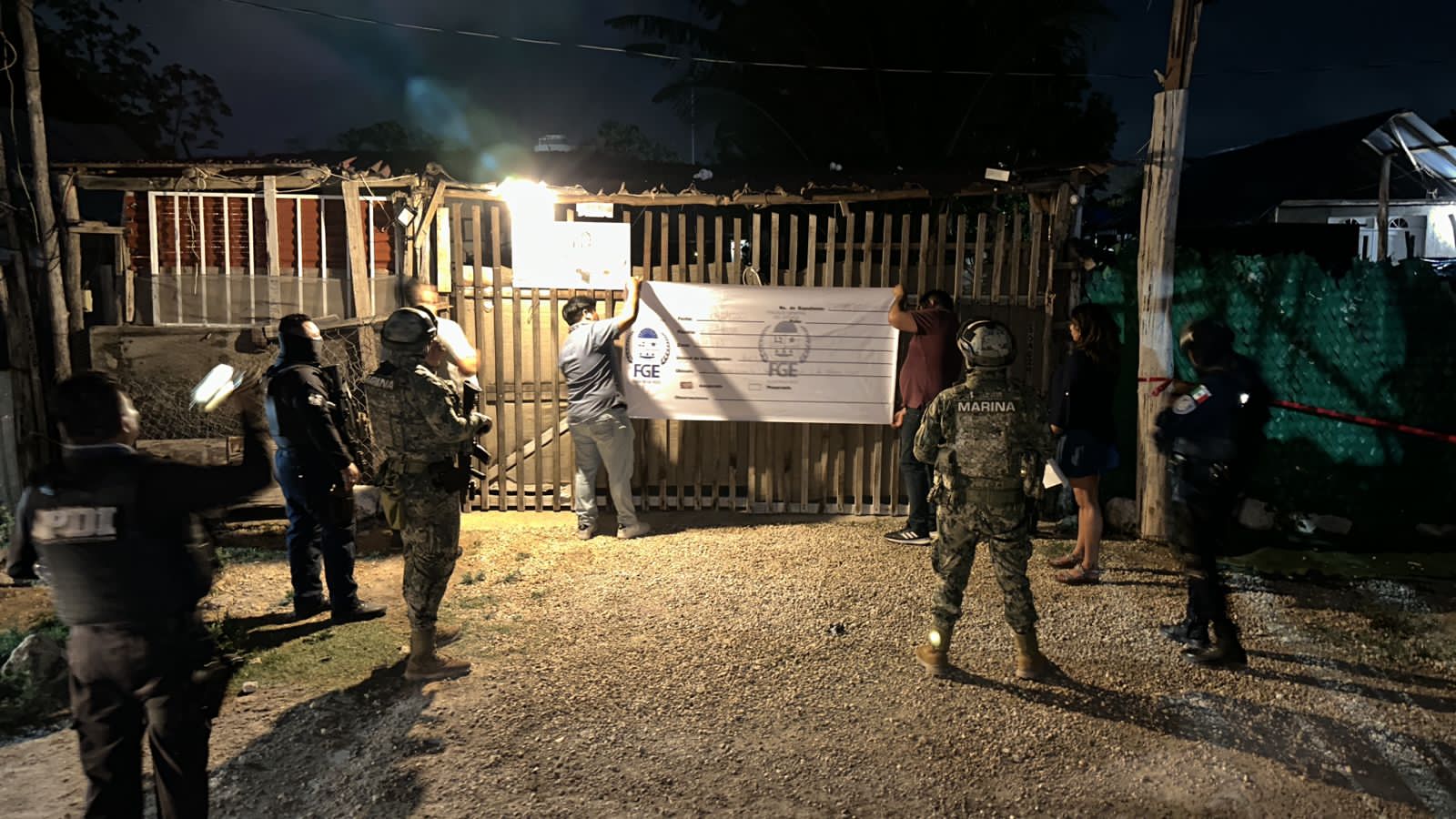 Se cateó un inmueble ubicado en la invasión 2 de Octubre del noveno municipio.