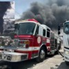 Arde fábrica de pinturas en Edomex