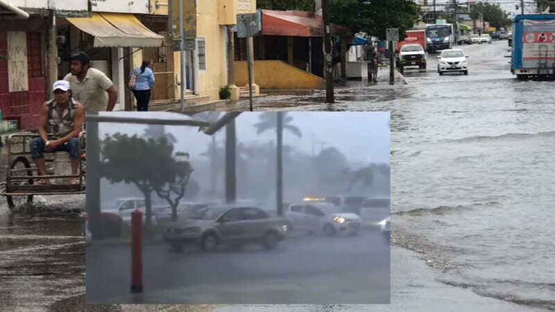 Lluvias vuelven a azotar con furia a Cancún