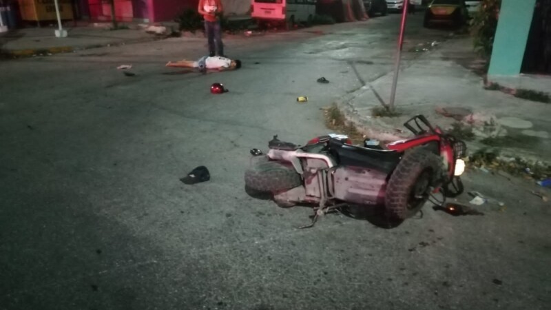 Trágico accidente de un motociclista en la Región 96 de Cancún