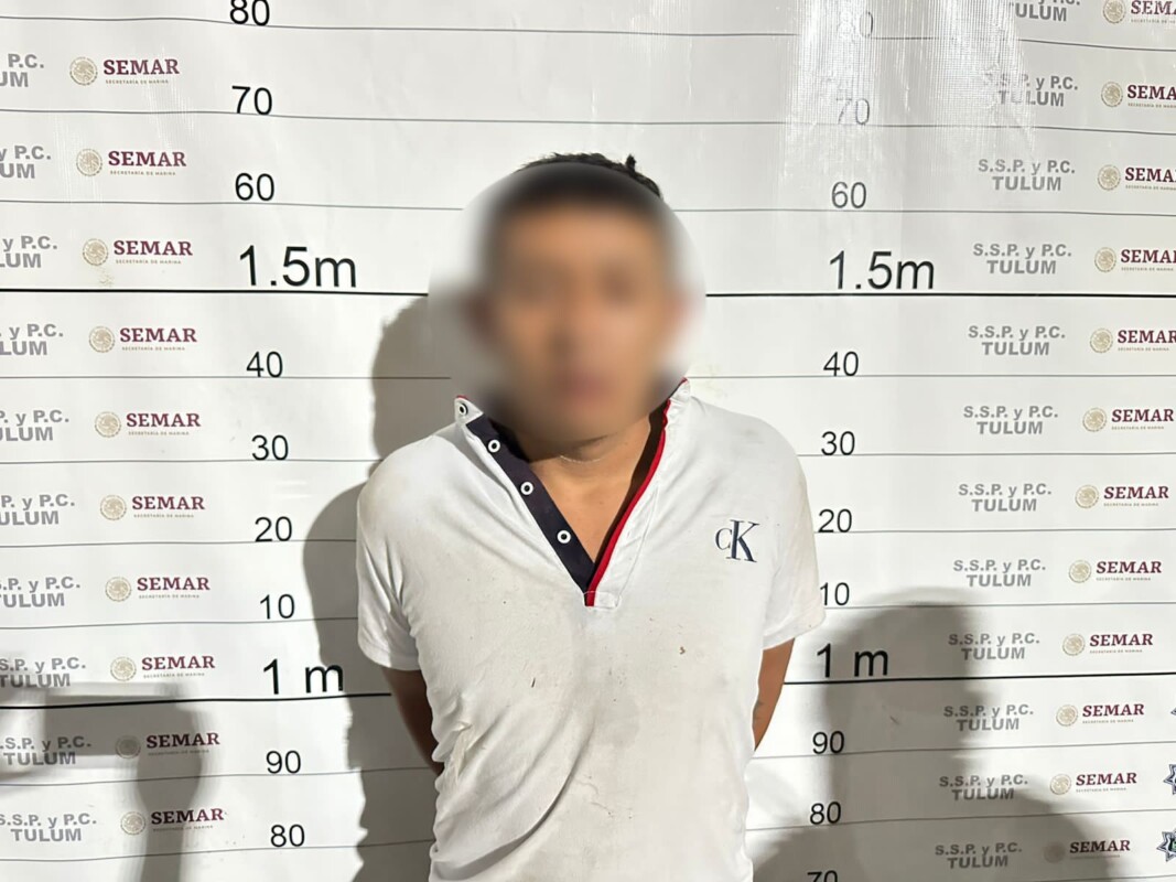 Detienen a narcomenudista en Tulum; traía hasta terminal de cobro; Manuel J. ya había caído por el mismo delito el pasado 7 de abril.