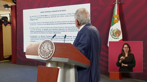 “Ministra Piña aprobó contratación de cercana a García Luna”