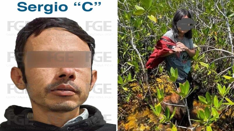 Detienen a papá por abandonar a su hija en una zona de monte en Chetumal