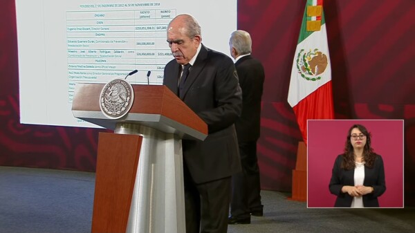 Detalla Pablo Gómez desvíos de excolaboradora de García Luna