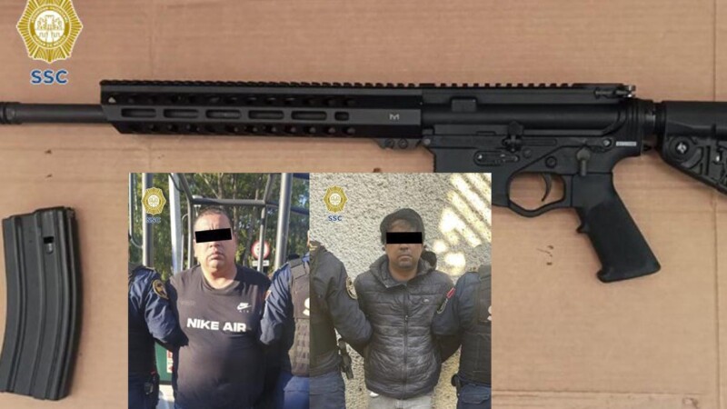 Tras ejecución, capturan en CDMX a sicarios con arma larga